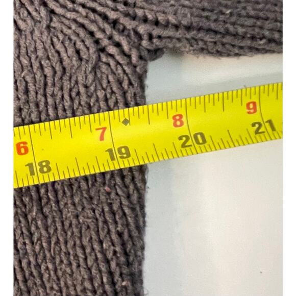 Retro 90s Gray Rainbow Striped Lizwear Cardigan Size Large - Picture 3 of 7